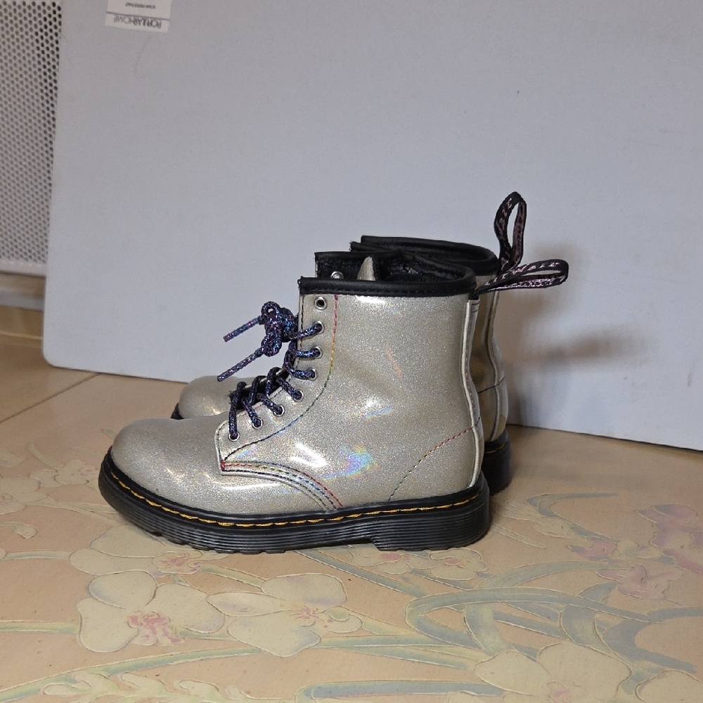 Dr. Martens Silver Kids Boots